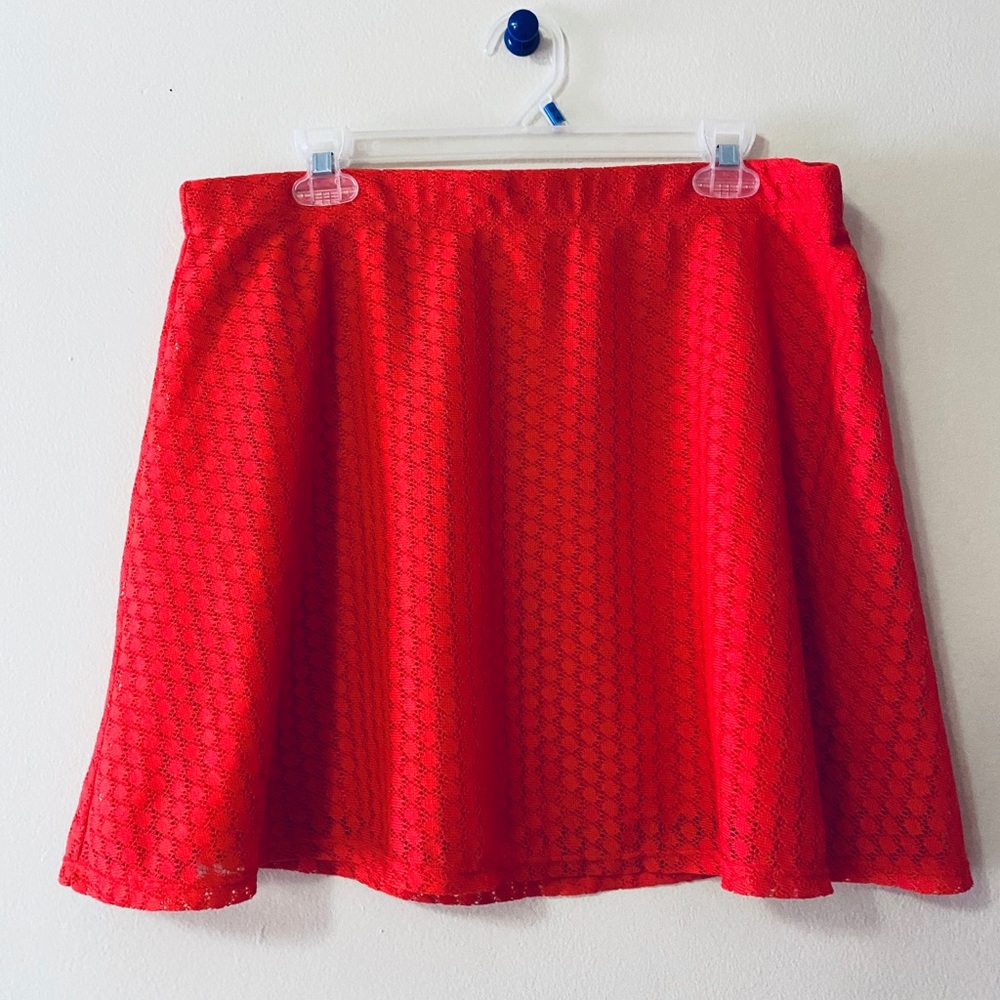 Red skirt